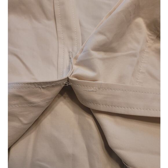 Yoana Baraschi Silk Blend Utility Midi Dress Khaki Size 6 Belted EUC - Picture 12 of 13